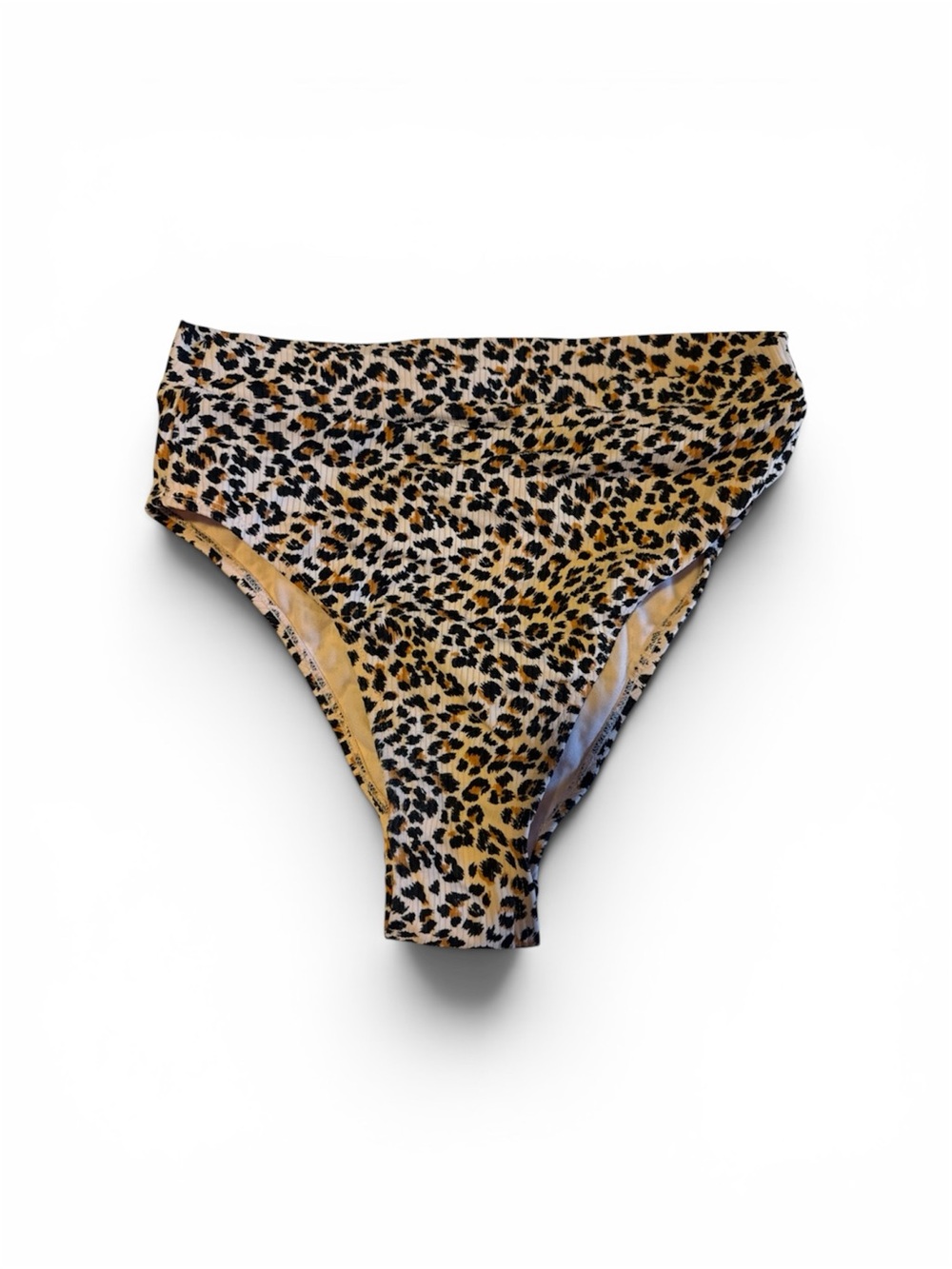 Leopard Print High-Waist Bottoms - Tan/Black